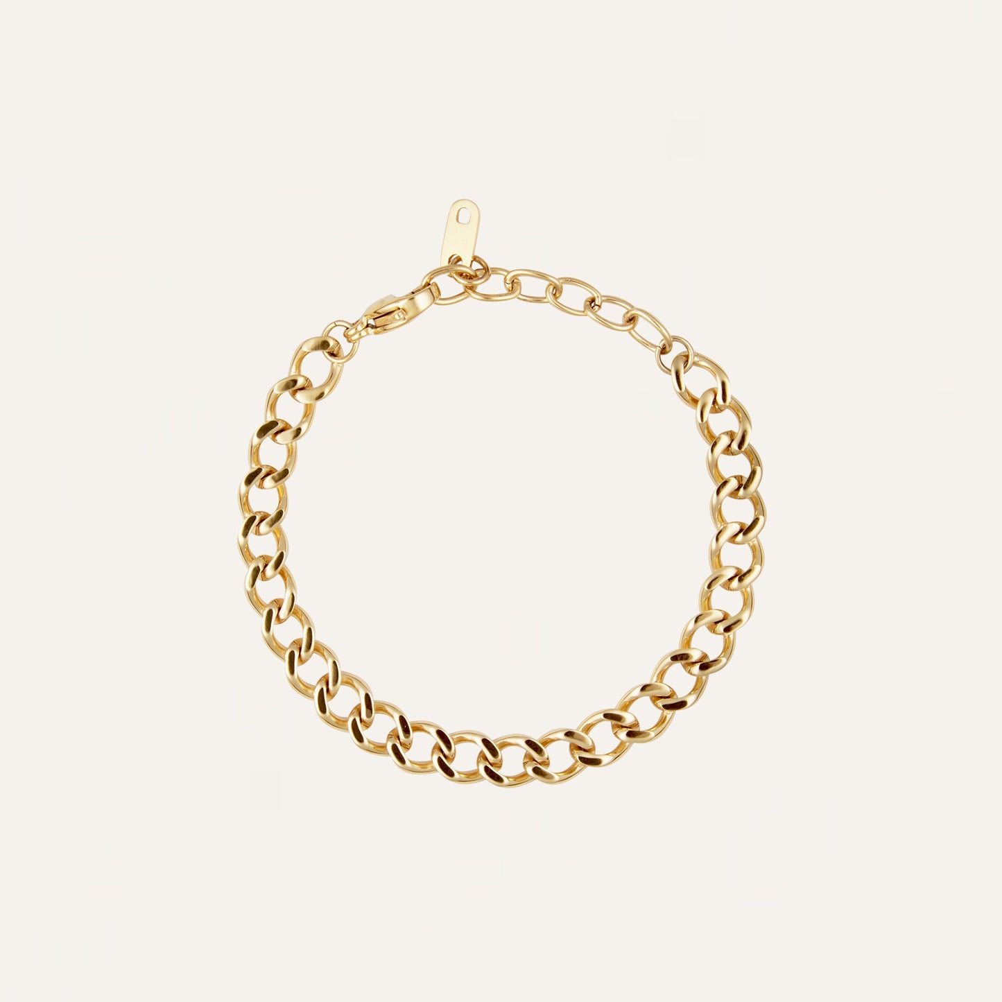 Curb Chain Bracelet Gold