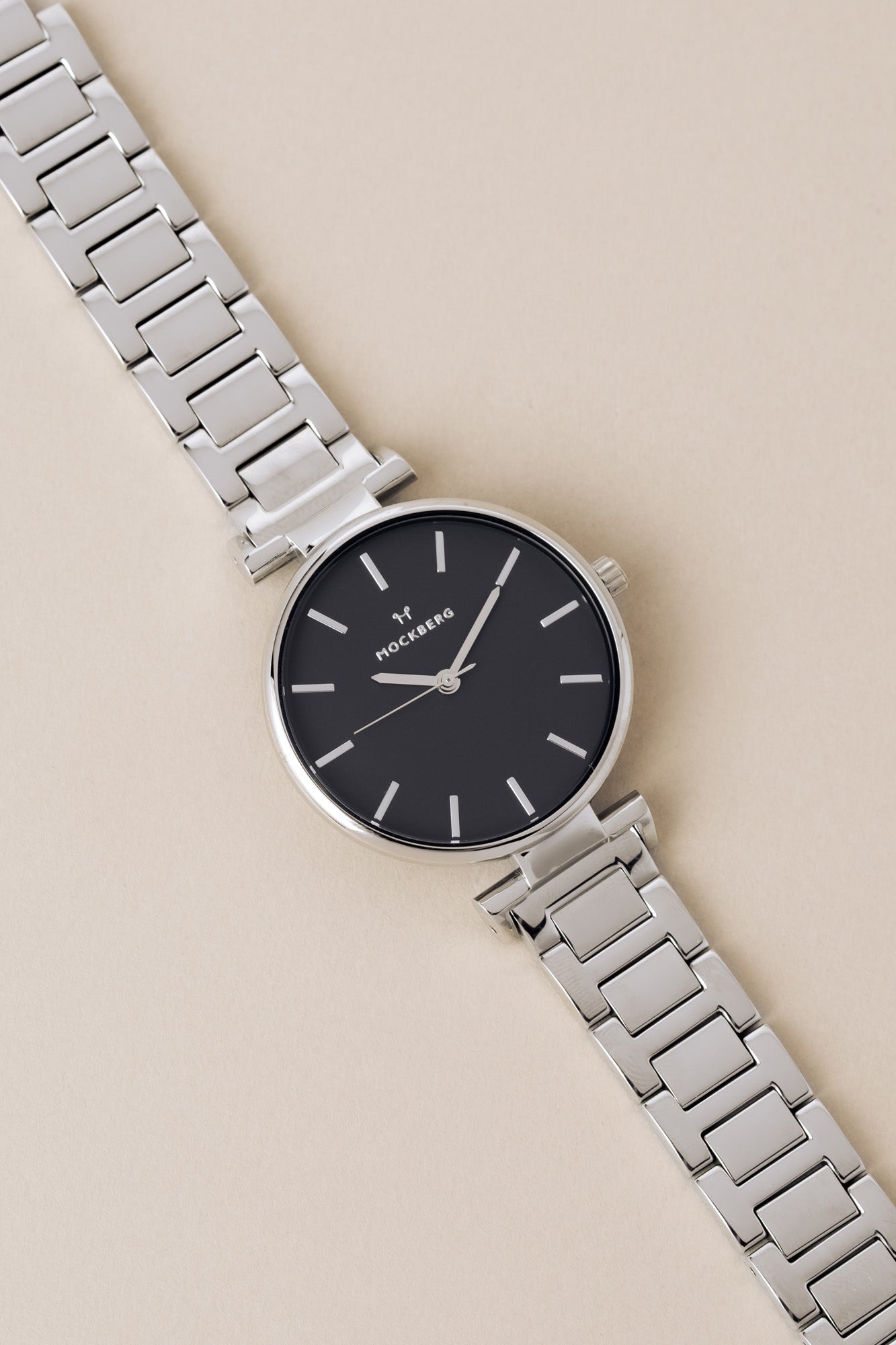 MODEST LINKS 34 mm Silver Black dial