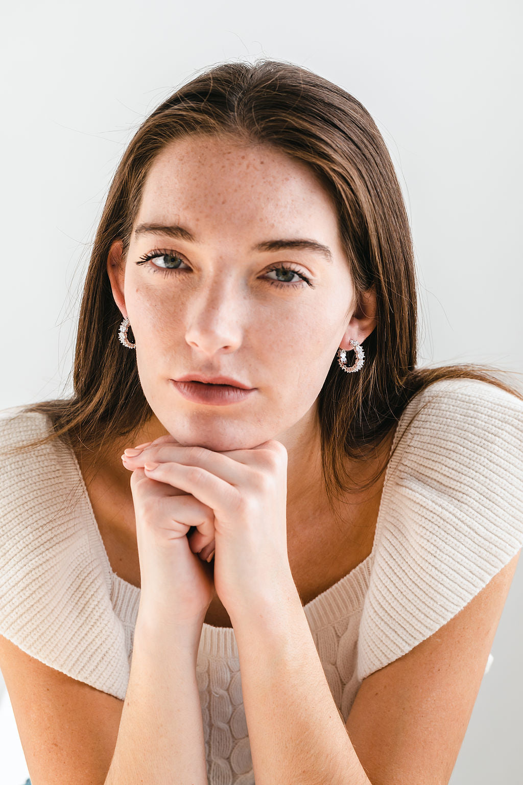 Queen Earrings silver large