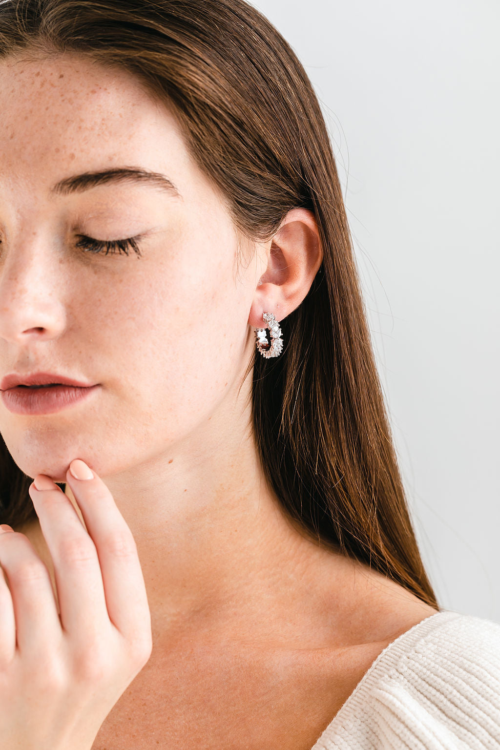 Queen Earrings silver large