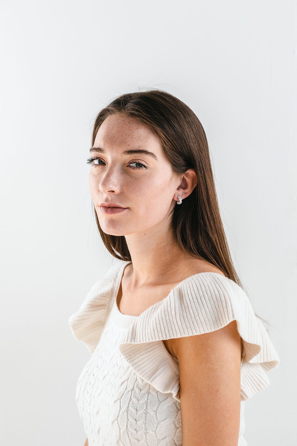 Queen Earrings silver small