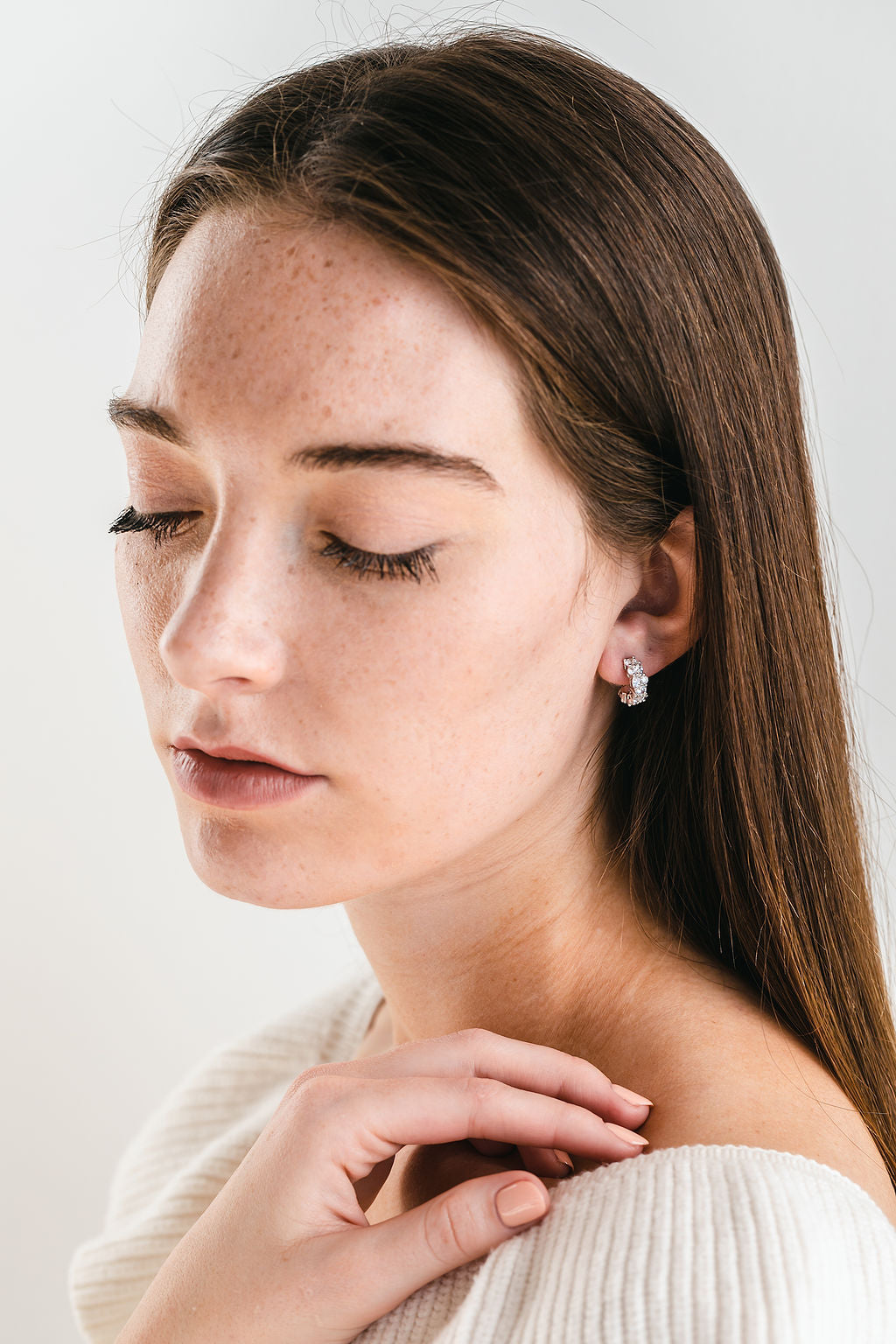 Queen Earrings silver small