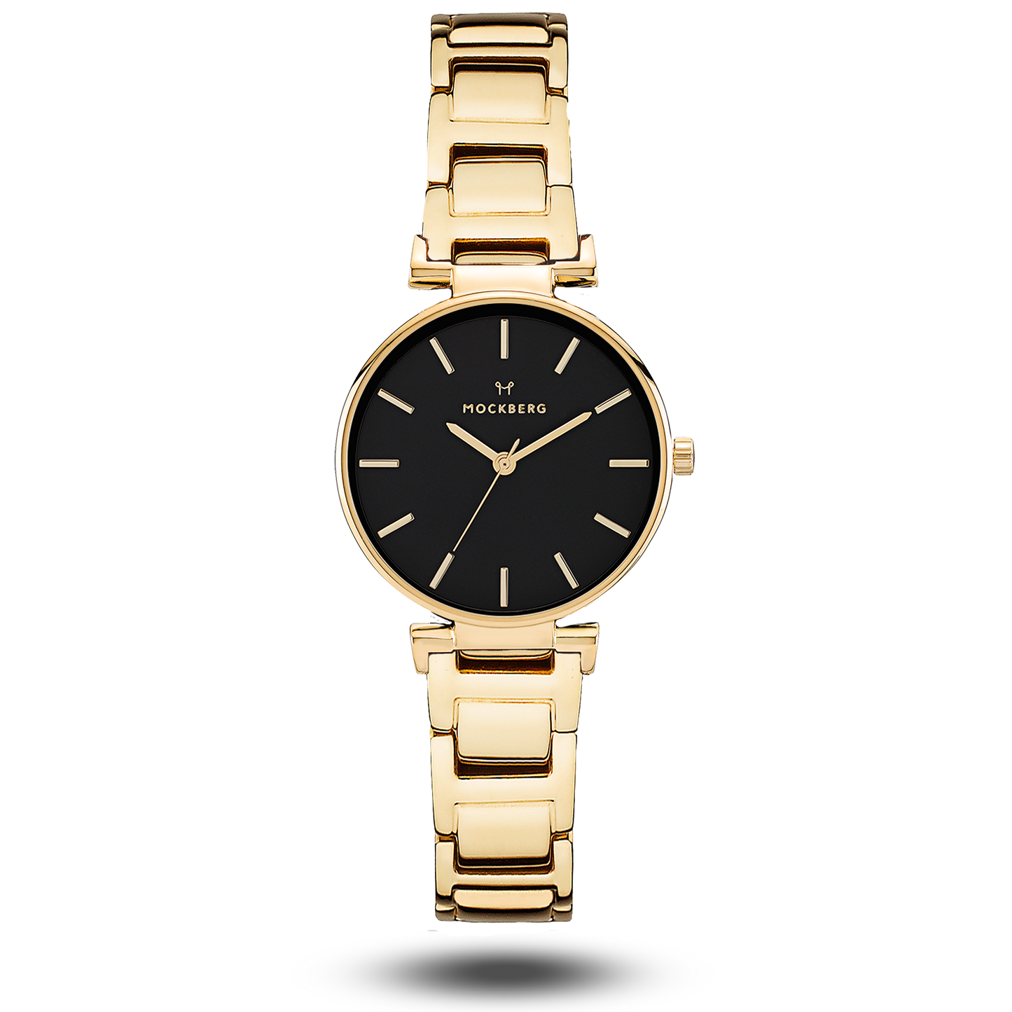 MODEST LINKS 28 mm Gold black dial