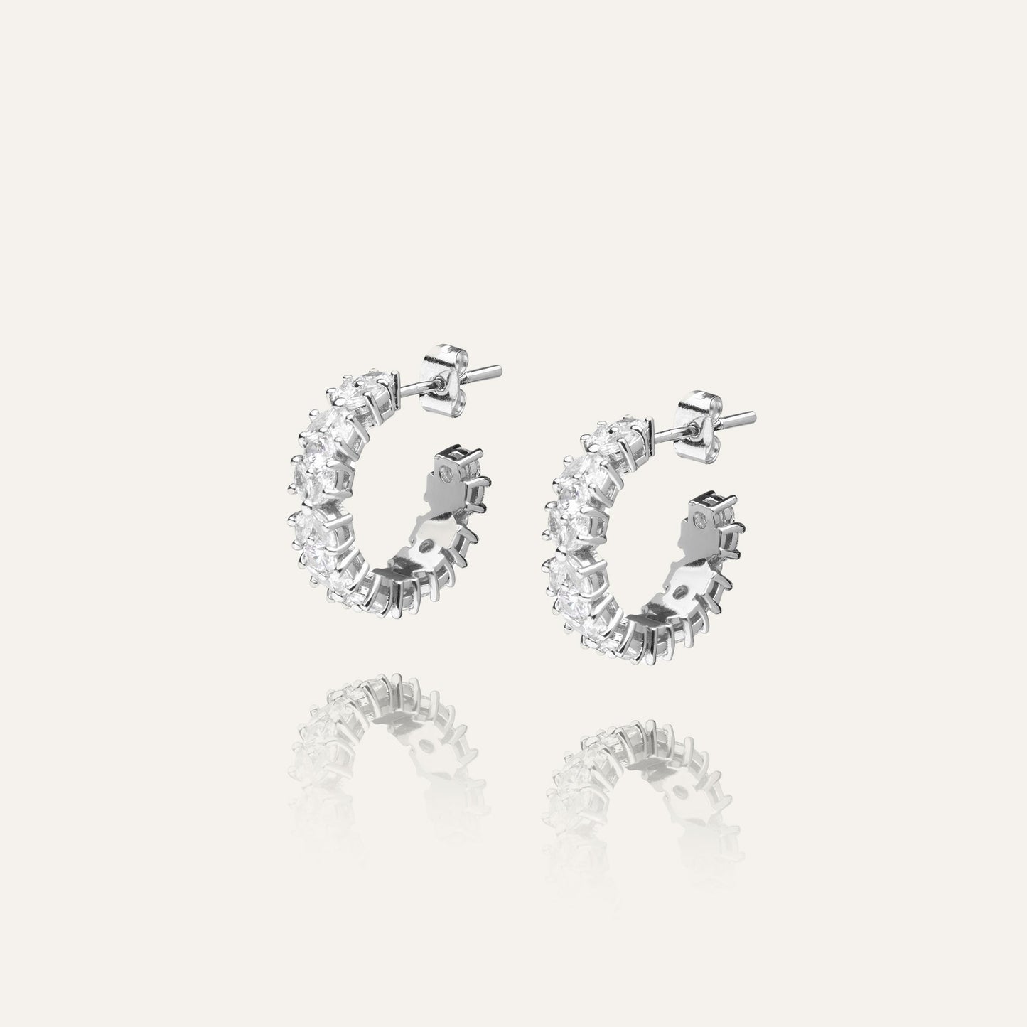 Queen Earrings silver large