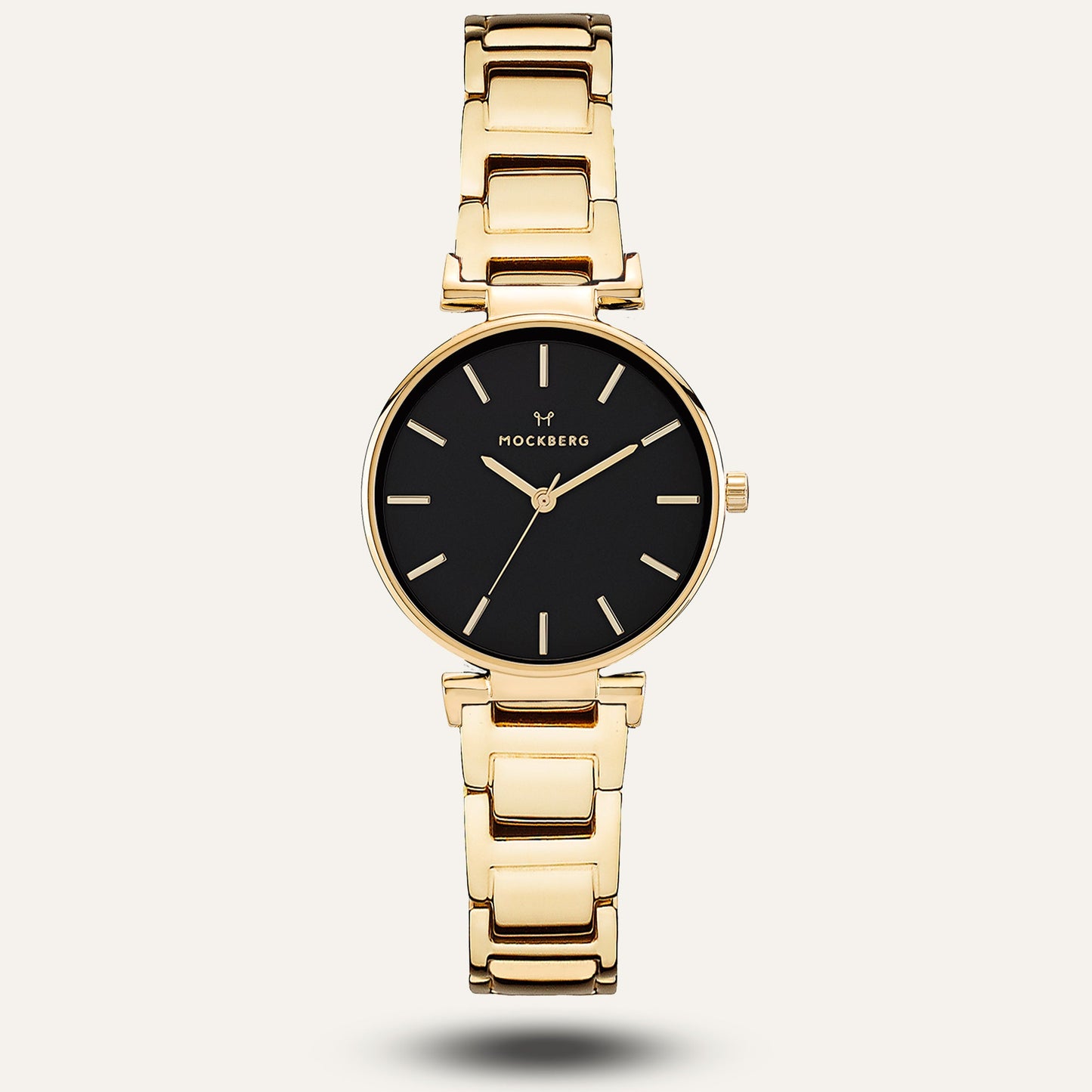 MODEST LINKS 28 mm Gold black dial