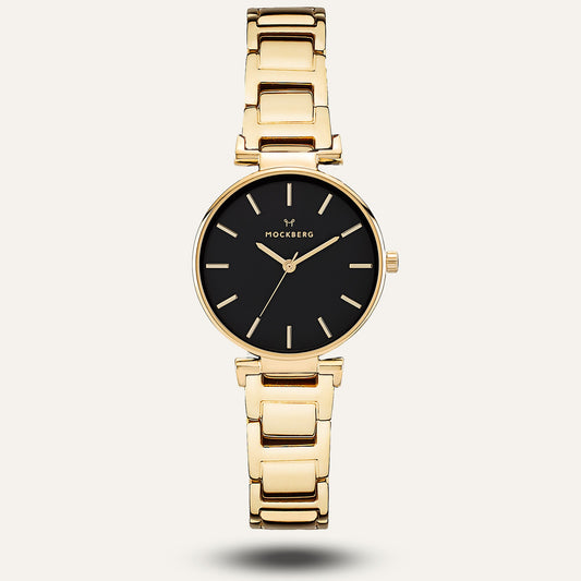 MODEST LINKS 28 mm Gold black dial