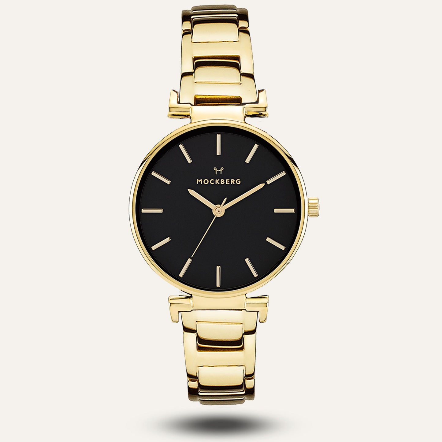 MODEST LINKS 34 mm Gold black dial