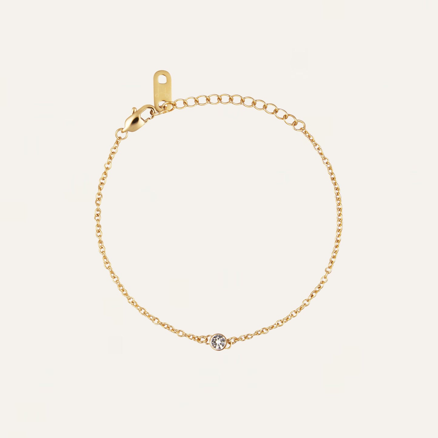 Thin Diamond Bracelet Gold