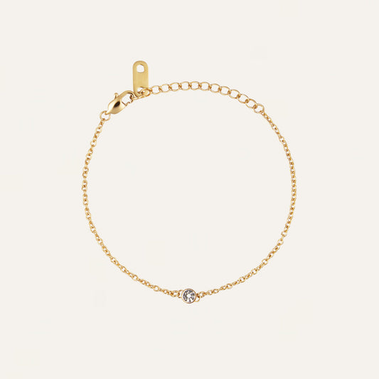 Thin Diamond Bracelet Gold