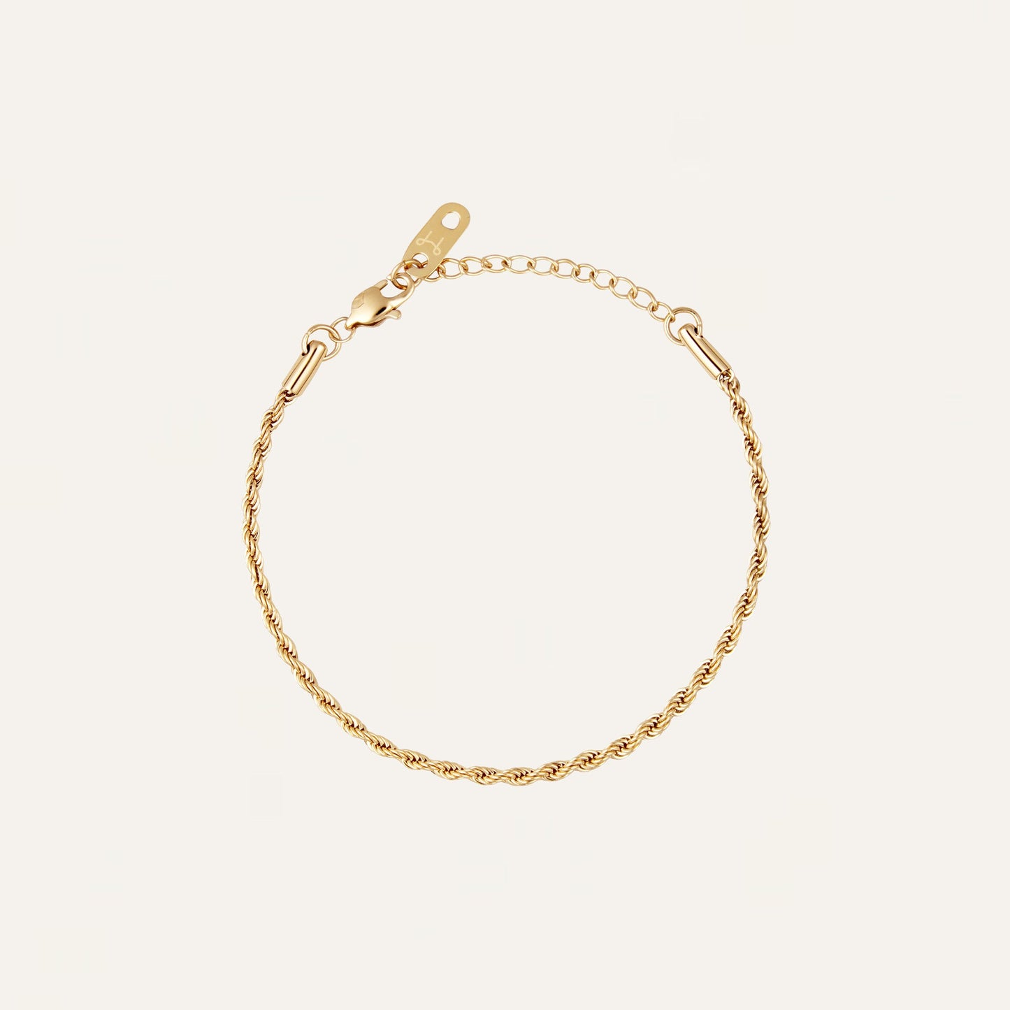 Thin Rope Bracelet Gold