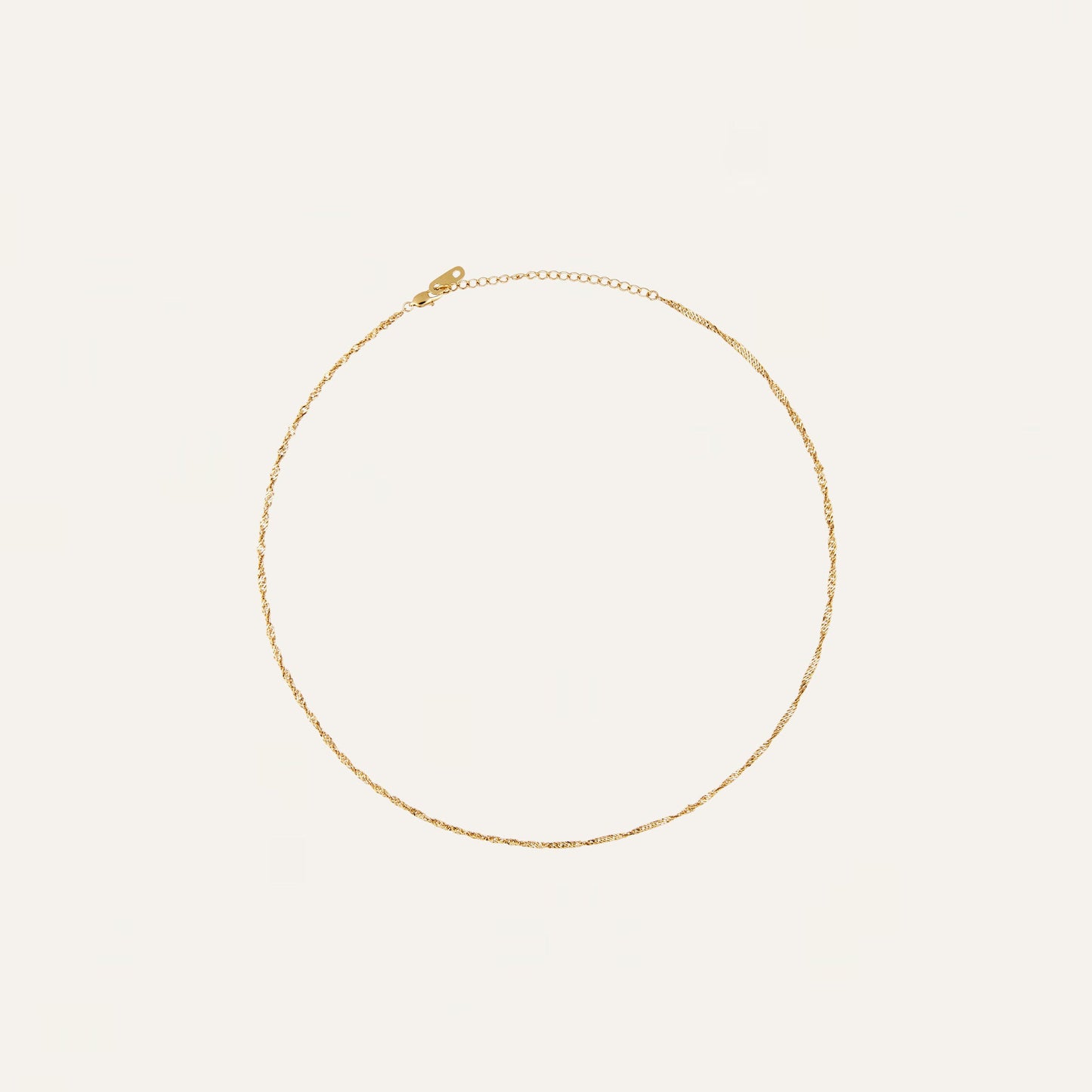 Twirl necklace gold