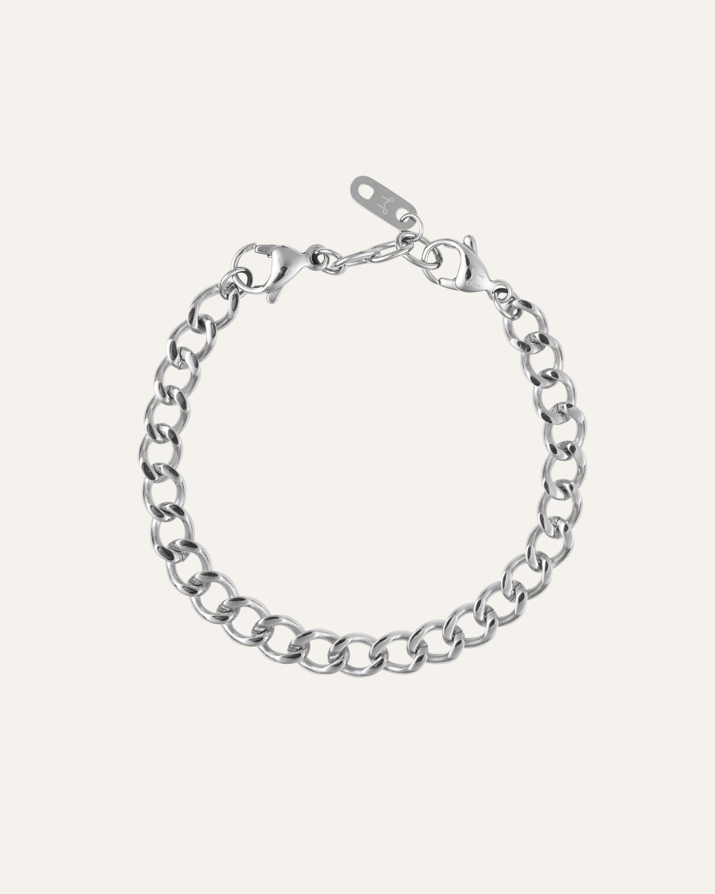 Curb Chain Bracelet Silver