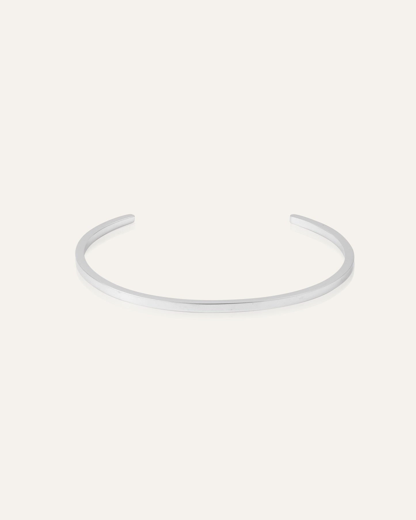 Sleek Bangle Silver Medium